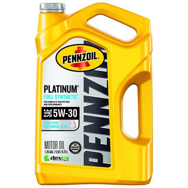 Quaker State Pennzoil Platinum 5W-30 Gasoline Synthetic Motor Oil 5 qt 1 pk 550046126